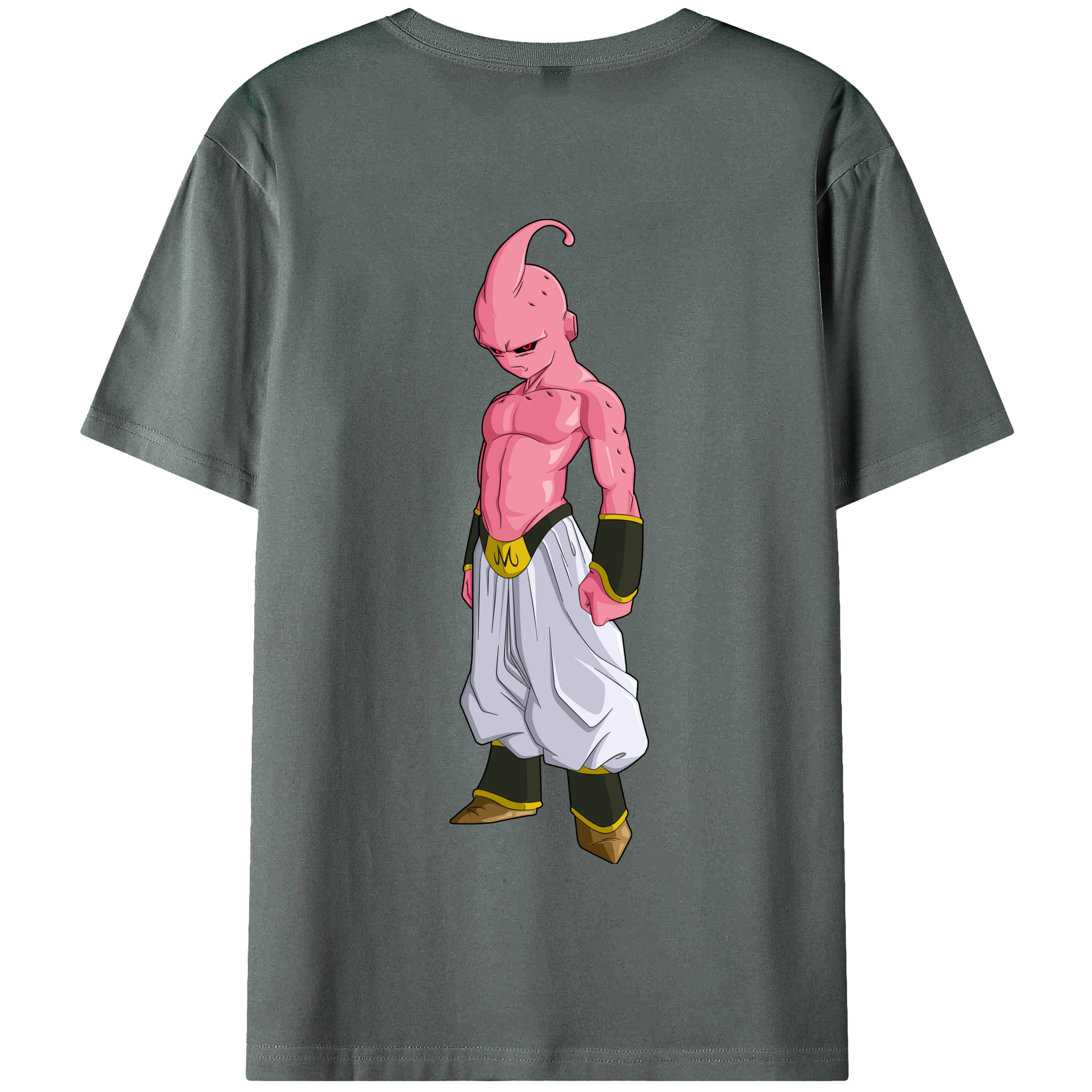 （画像用） ドラゴンボール 魔人ブウ DRAGON BALL Majin Buu 綿100％半袖Tシャツ（背面プリント）
